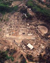 Aerial picture of the city center