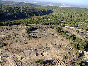 צילום אוויר של שטח החפירה. צילום: חברת SkyView