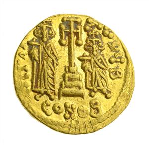 Coin ,Constantine IV (668-673 A.D),Constantinopolis,Solidus
 Photographer:Unknown