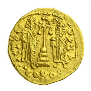 Coin ,Justinian II (686/687),Constantinopolis,Solidus
 Photographer:Unknown